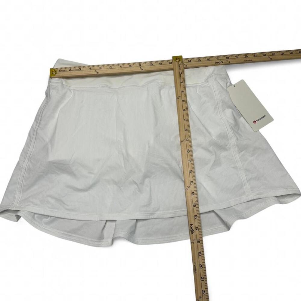 Lululemon NWT Pace Revival Skirt Extra Long Size 12 White - Picture 3 of 8